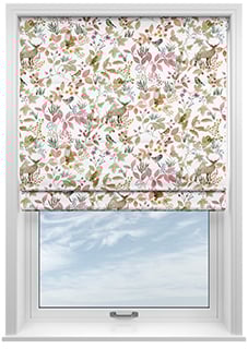 Hedgerow Velvet, Persephone - Motorised Roman Blind